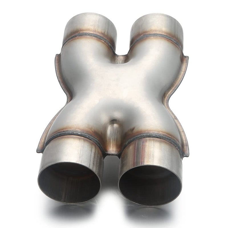 LCGP 3 Inch Inlet X Pipe,Universal Stainless Steel Diesel X-Pipe - Image 3